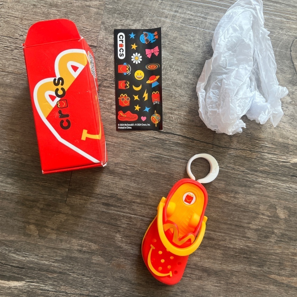 NEW CROCS McDonald’s Red and Orange Kids Toy Shoe